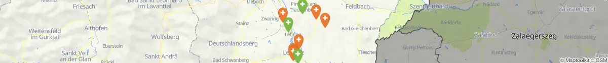 Map view for Pharmacies emergency services nearby Sankt Georgen an der Stiefing (Leibnitz, Steiermark)
